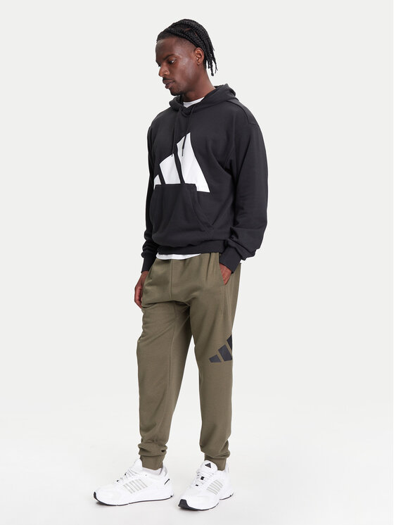 adidas adidas Spodnie dresowe Essentials Big Logo JE8970 Khaki Regular Fit