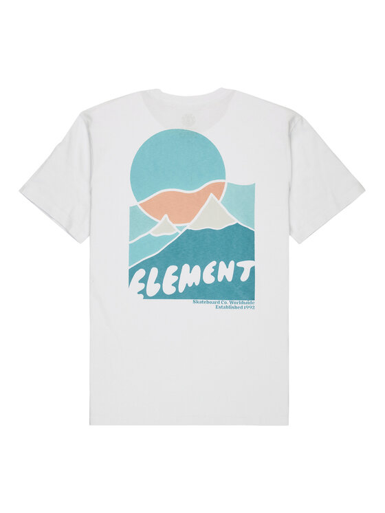 Element Element Póló Sunrise ELYZT00576 Fehér Regular Fit