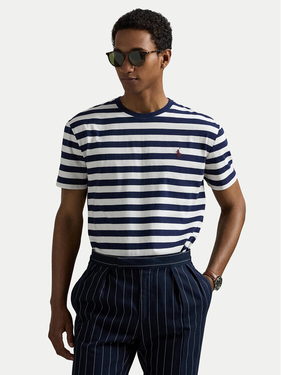 Polo Ralph Lauren Polo Ralph Lauren Marškinėliai 710803479030 Balta Custom Slim Fit