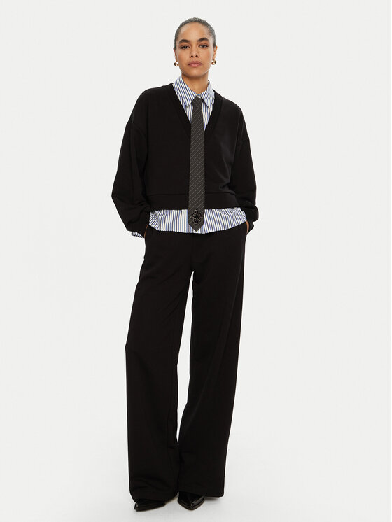 Imperial Imperial Bluza FH09IGS Czarny Relaxed Fit