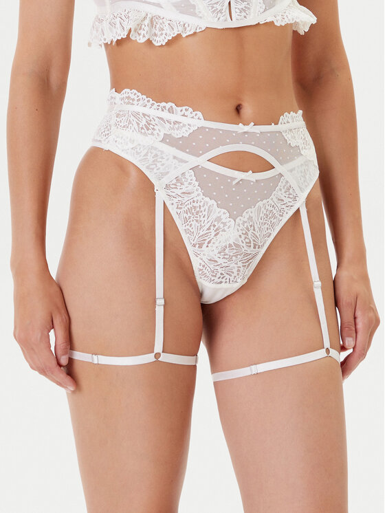 Hunkemöller Hunkemöller Kalhotky string 302384 Écru