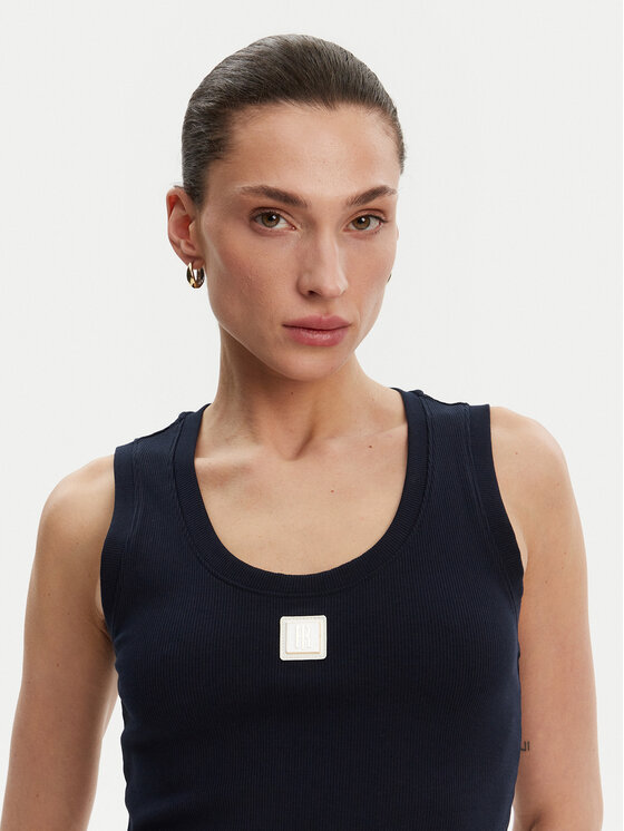 Fracomina Fracomina Top FP25ST2001J40101 Tmavomodrá Slim Fit