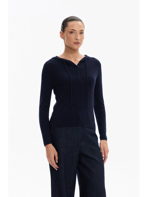 Deni Cler Milano Deni Cler Milano Sweter T-DC-S488-F5-90-59-1 Granatowy Regular Fit