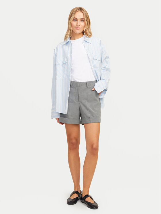 JJXX JJXX Šortky z materiálu Mary 12213192 Šedá Regular Fit