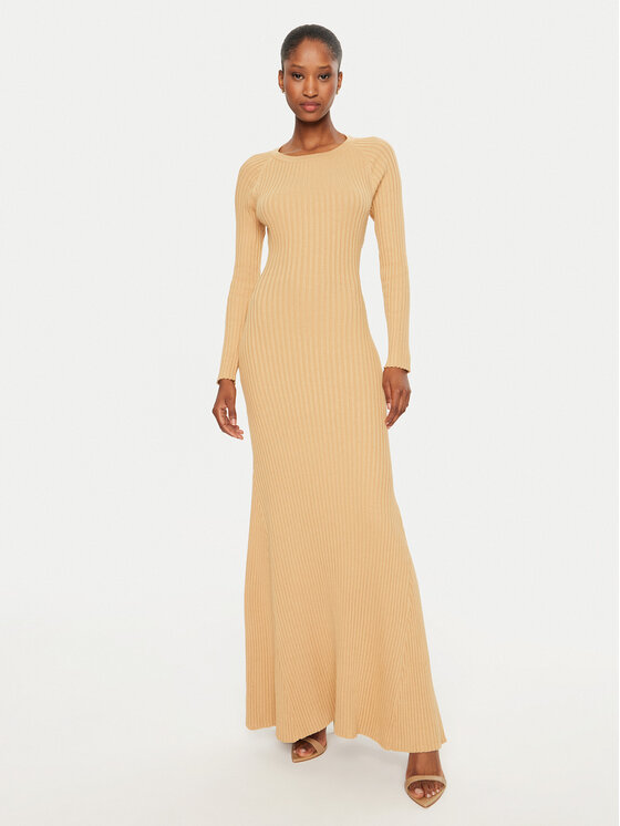 BARDOT BARDOT Úpletové šaty 59510DB Žltá Slim Fit