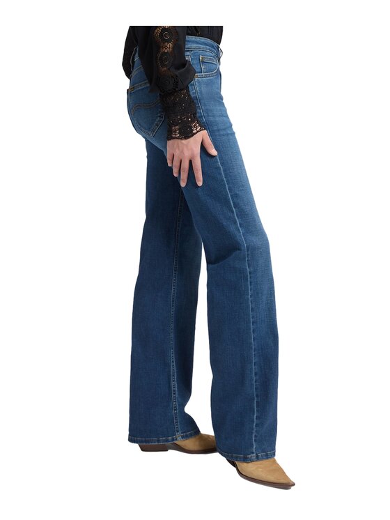 Lee Lee Jeansy 112385796 Niebieski Bootcut Fit