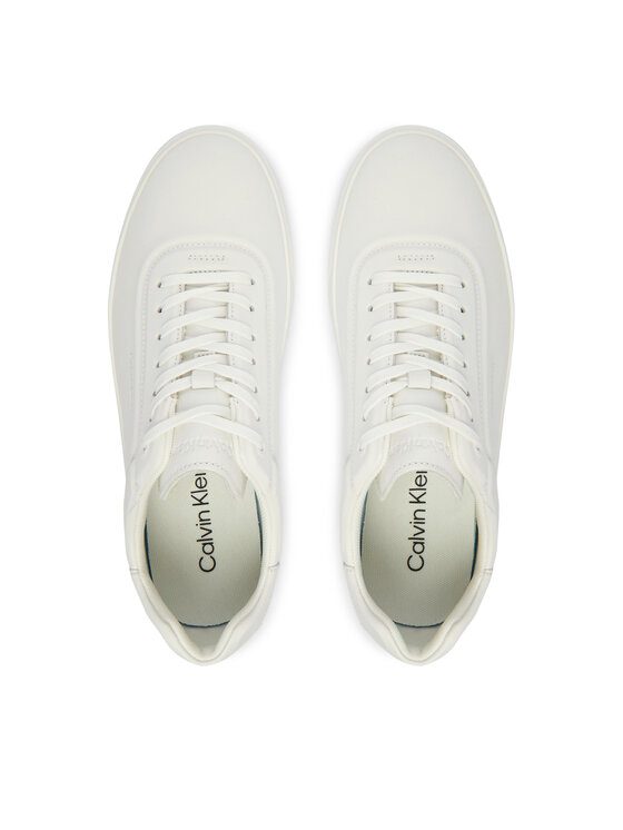 Calvin Klein Calvin Klein Sneakersy Low Pro Cups Laceup Oxf Hf Lth HW0HW02753 Biela