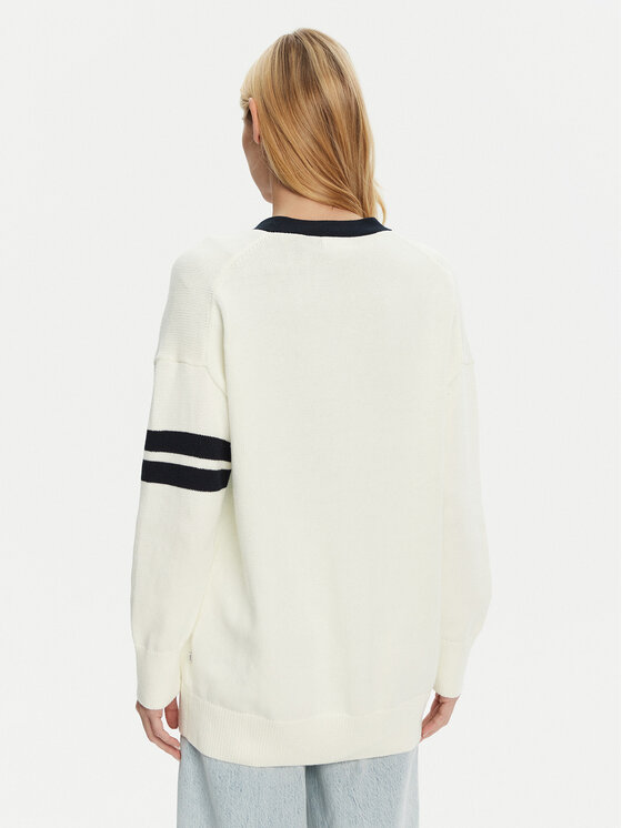 Guess Jeans Guess Jeans Strickjacke W5RR49 Z3HM1 Écru Regular Fit