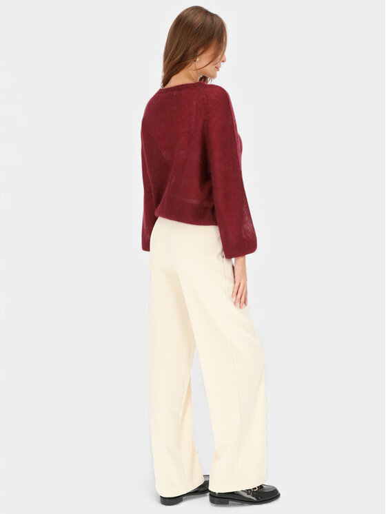 L’AF L’AF Sweter Kora Bordowy Regular Fit