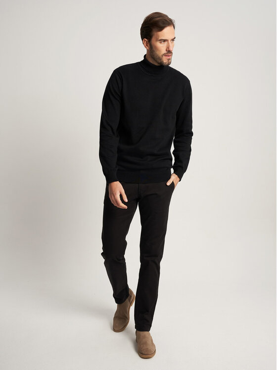 Willsoor Willsoor Sweter 71890 Czarny Regular Fit