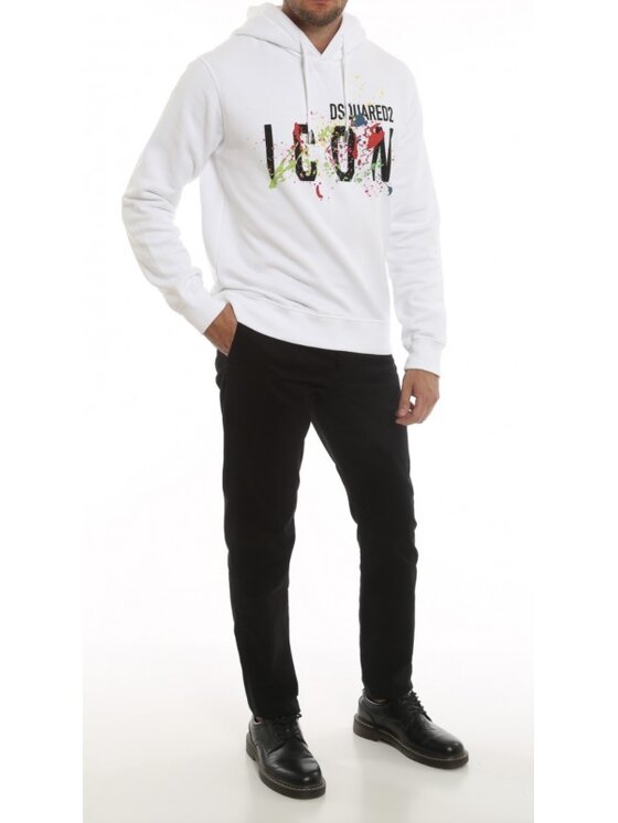 Dsquared2 Dsquared2 Mikina S79GU0072 S25516 100 Bílá Regular Fit