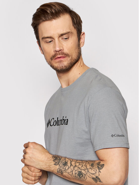 Columbia Columbia T-shirt Csc Basic Logo 1680053 Siva Regular Fit
