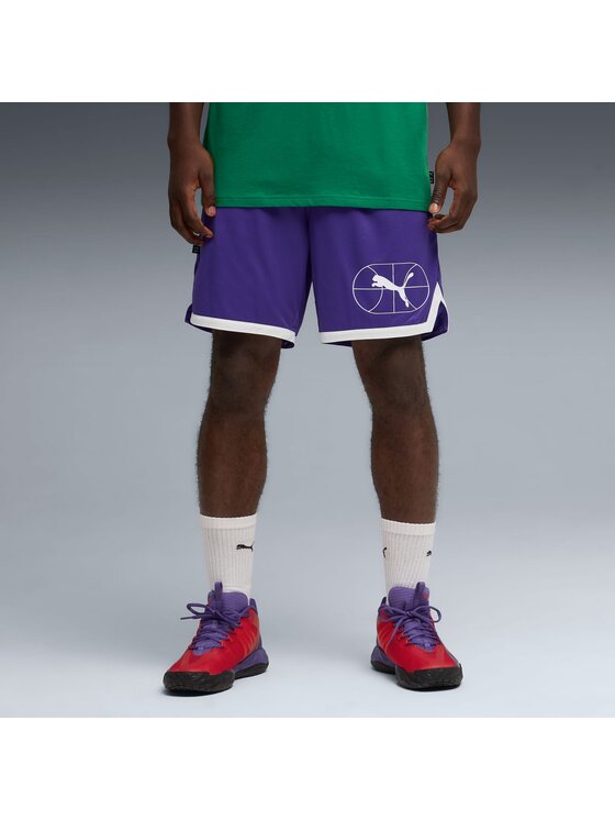 Puma Puma Szorty sportowe 633076 Fioletowy Regular Fit