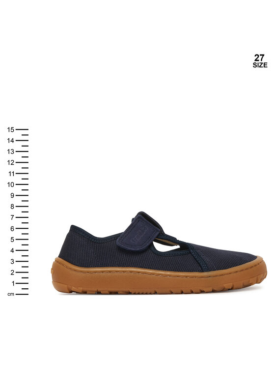 Froddo Froddo Kapcie Barefoot Canvas T-Bar G1700439 S Granatowy