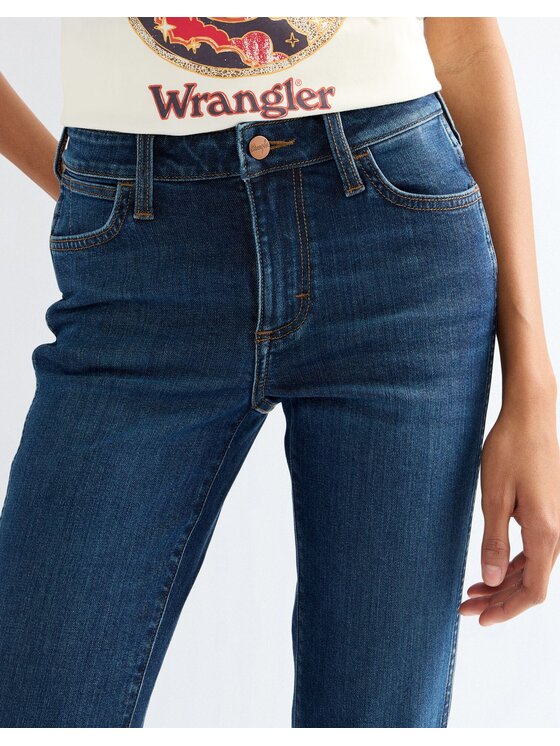 Wrangler Wrangler Jeansy MONTANA Niebieski Wide Leg