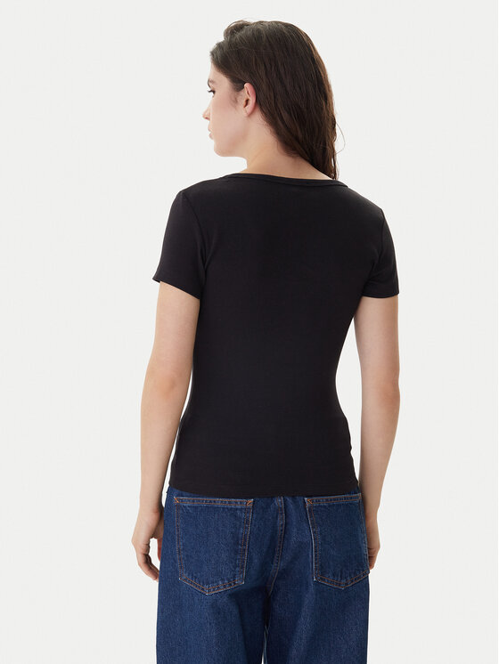 Tommy Jeans Tommy Jeans Тишърт Essential DW0DW17385 Черен Slim Fit