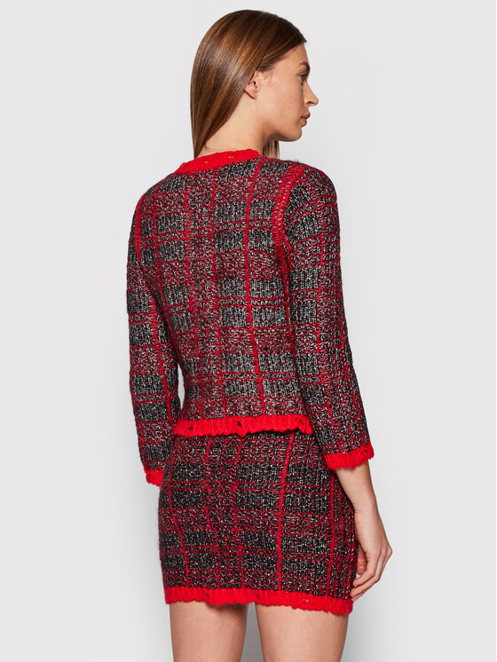 PINKO Pinko Kardigan Belcolore 1G169M Y776 Czerwony Regular Fit