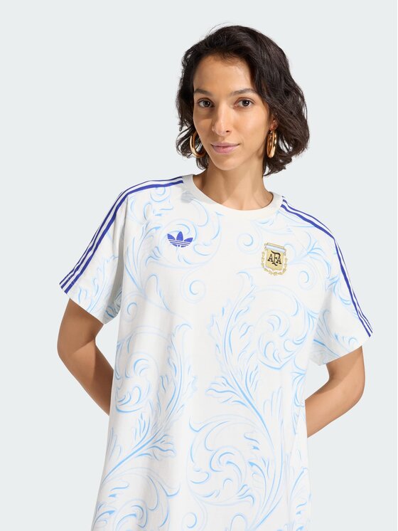 adidas adidas Sukienka codzienna Argentina Originals Kremowy Loose Fit