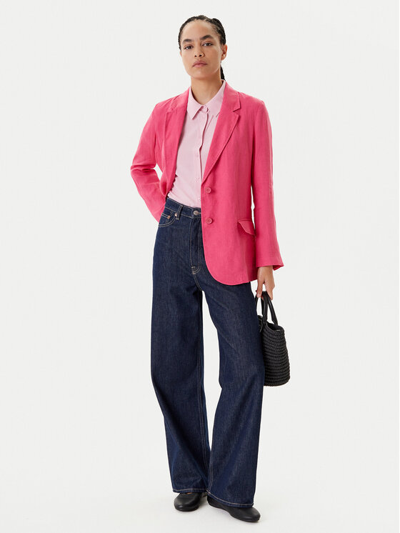 United Colors Of Benetton United Colors Of Benetton Marynarka 2AGHDW00R Różowy Regular Fit