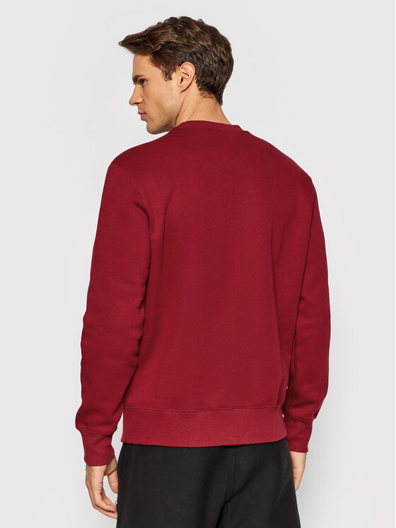 Felpa Sript Logo 216471 Bordeaux Regular Fit