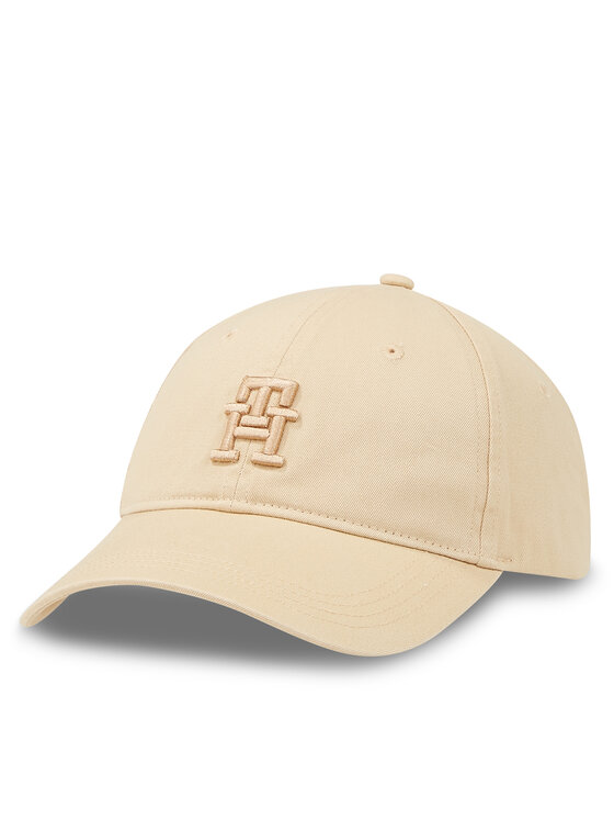 Tommy Hilfiger Cepure ar nagu Beach Summer Soft Cap AW0AW16170 Bēšs