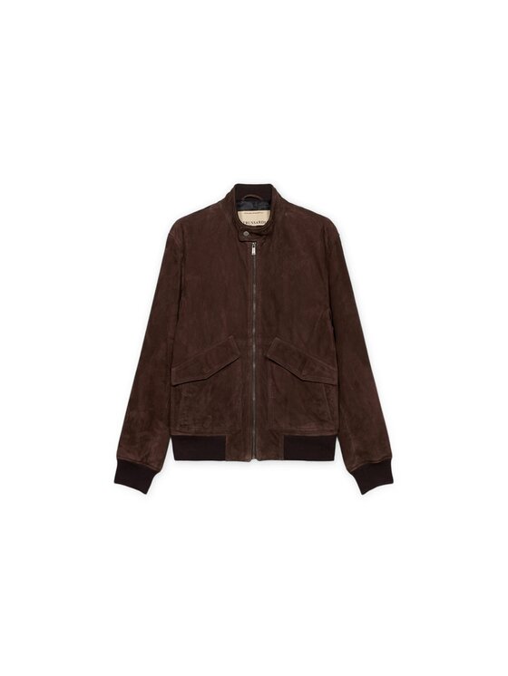 Trussardi Trussardi Kurtka skórzana R312M000046N032 Brązowy Regular Fit