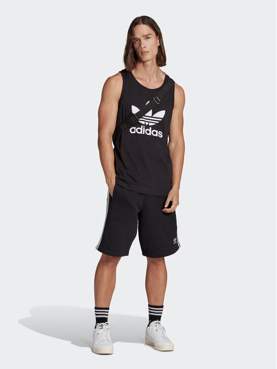 adidas adidas Tank top Adicolor Classics Trefoil Tank Top IA4811 Czarny Regular Fit