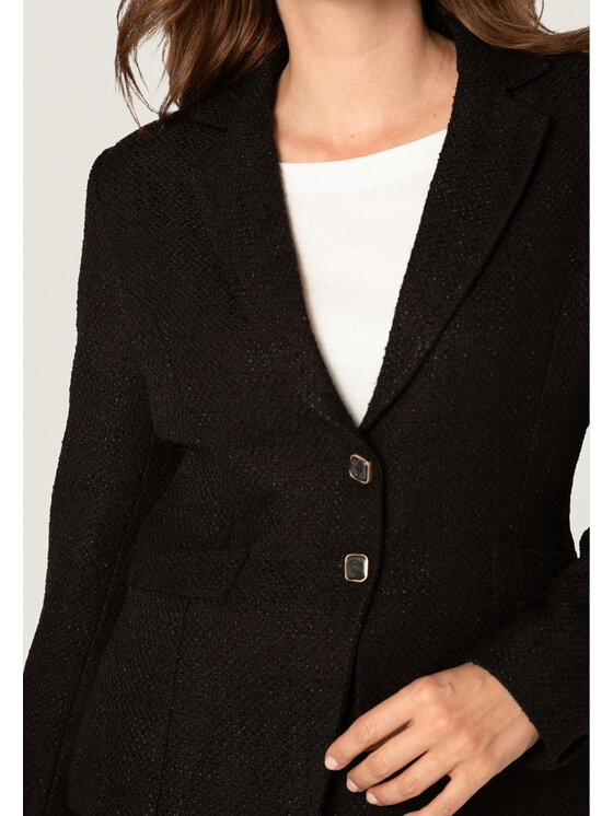 QUIOSQUE QUIOSQUE Sako STARK JACKET Černá Regular Fit