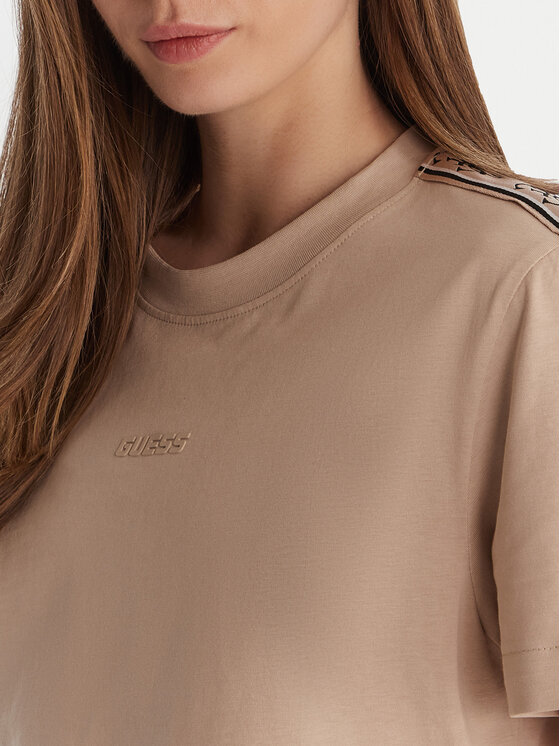 Guess Guess Tričko V3RI08 I3Z14 Béžová Relaxed Fit