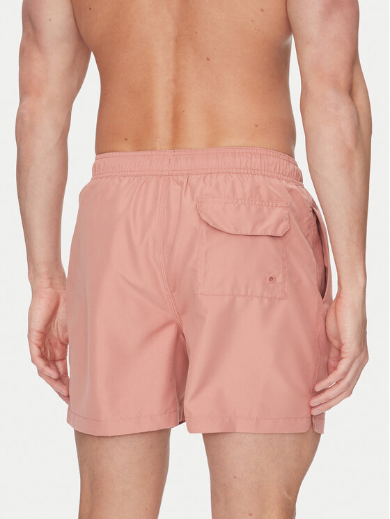 Barbour Barbour Szorty kąpielowe Staple Logo 5"MSW0064PI55 Różowy Regular Fit