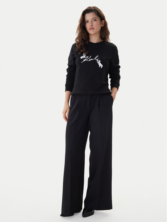 KARL LAGERFELD KARL LAGERFELD Bluză B1W20031 Negru Regular Fit