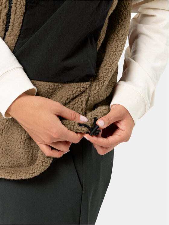 Jack Wolfskin Jack Wolfskin Prsluk Maarweg 1711441 Smeđa Regular Fit