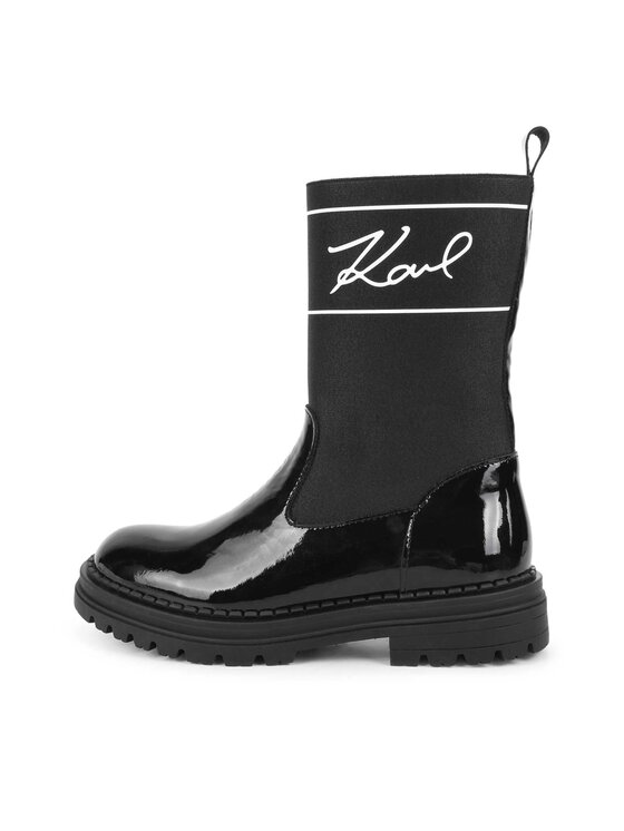 Karl Lagerfeld Kids Karl Lagerfeld Kids Čizme Z19114 S Crna
