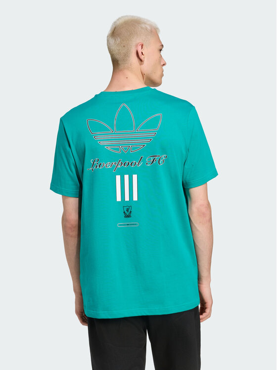 adidas adidas Koszulka techniczna 158313 Zielony Loose Fit