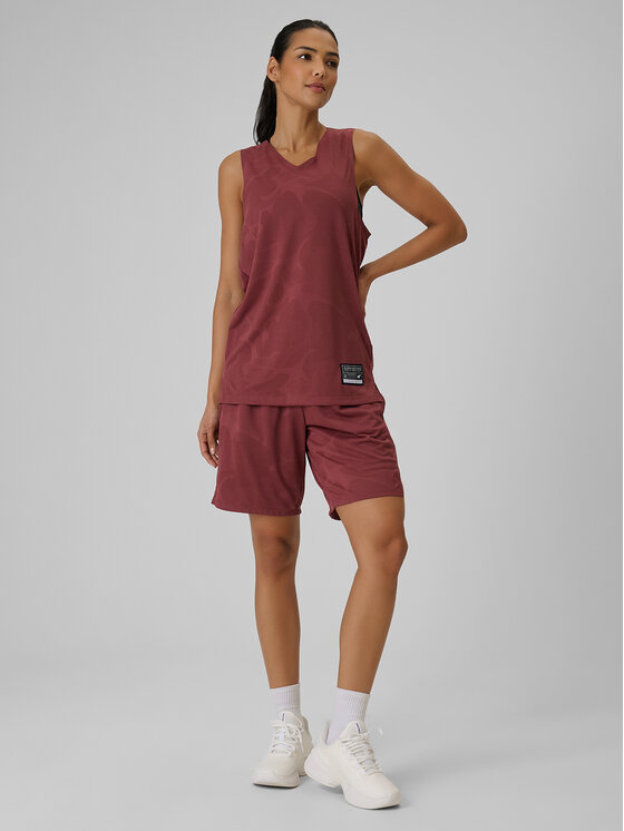 4F 4F Szorty sportowe BASKETBALL Bordowy Loose Fit