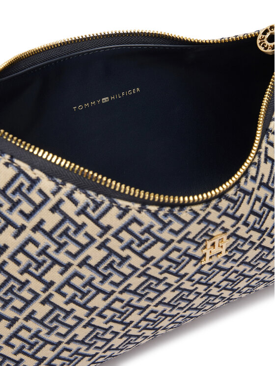 Tommy Hilfiger Tommy Hilfiger Τσάντα Th Icon Shoulder Bag Jacquard AW0AW18907 Σκούρο μπλε