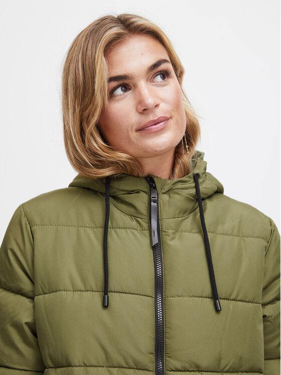 Fransa Fransa Žieminė striukė 20612164 Žalia Regular Fit
