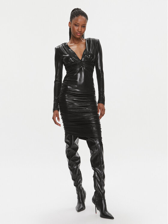 PINKO Pinko Kokteilinė suknelė 103145 Y5RA Juoda Slim Fit