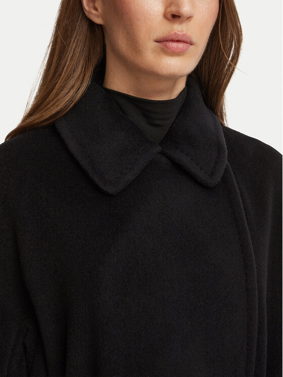 Marella Marella Vlnený kabát 2623016082200 Čierna Regular Fit