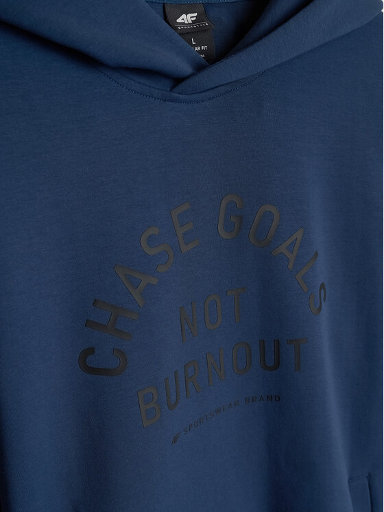4F 4F Bluza CITY FORM Granatowy Regular Fit