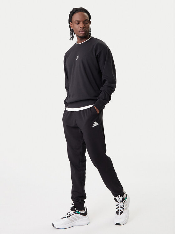 adidas adidas Majica dugih rukava Essentials Feel Cozy JE3837 Crna Regular Fit