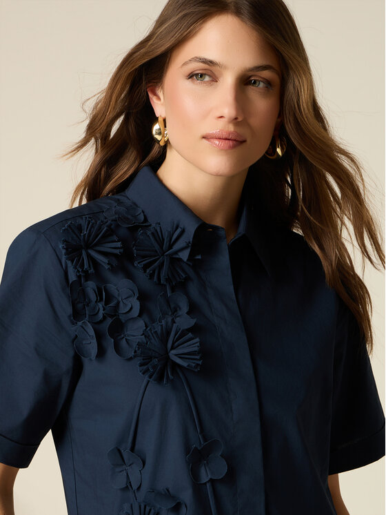 Oltre Oltre Abito da sera 7006J000870N034 Blu A-Line Fit