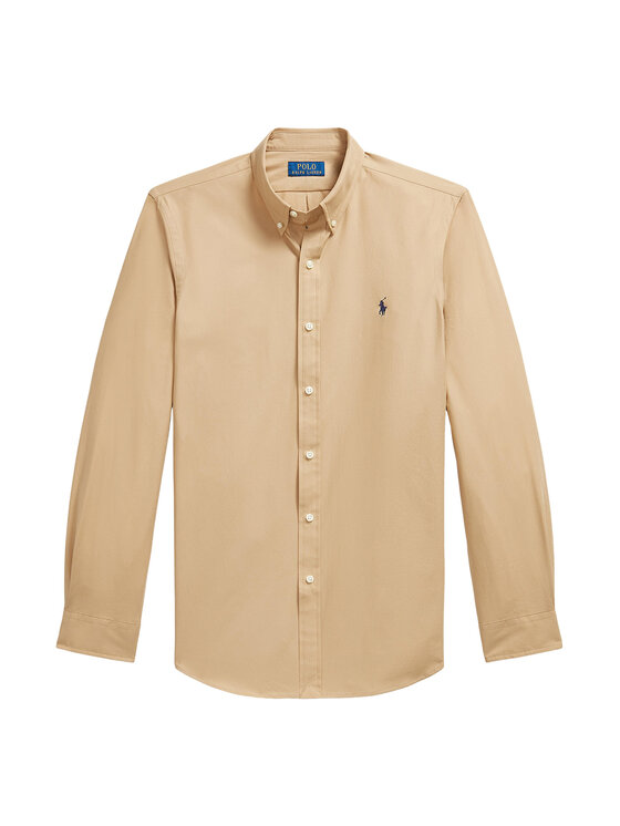 Polo Ralph Lauren Polo Ralph Lauren Koszula 710929348503 Beżowy ciemny Slim Fit