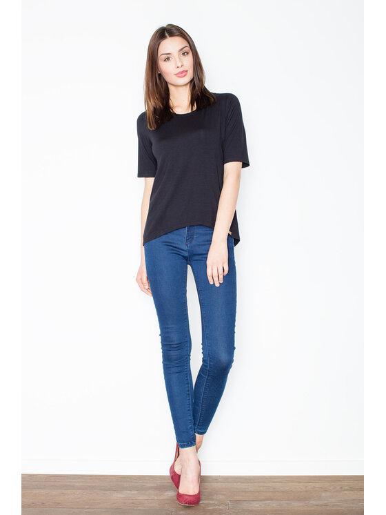FIGL FIGL Blúzka M436 Čierna Regular Fit
