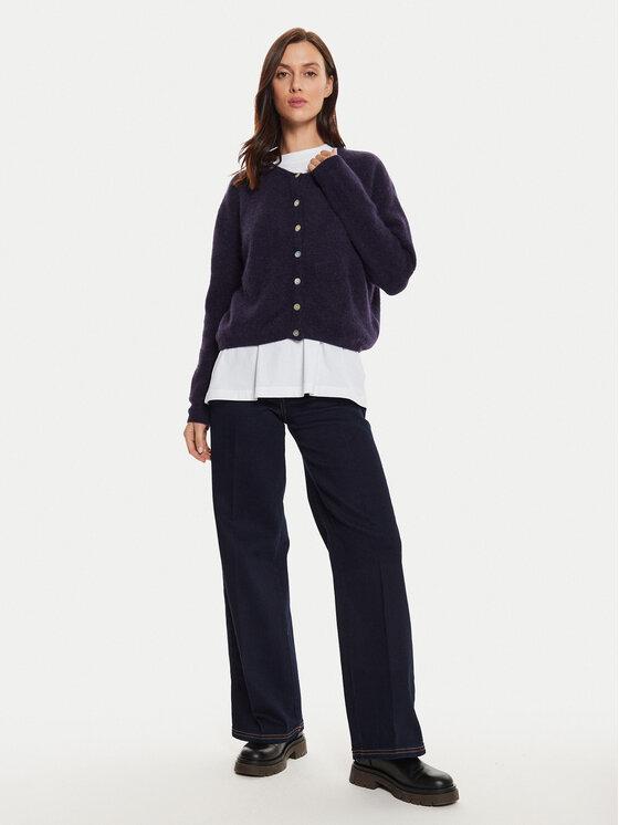 American Vintage American Vintage Kardiganas VITO19EH24 Tamsiai mėlyna Regular Fit