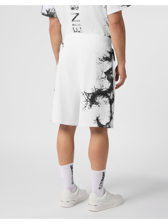 Plein Sport Plein Sport Szorty sportowe 28337 Biały Jogger Fit