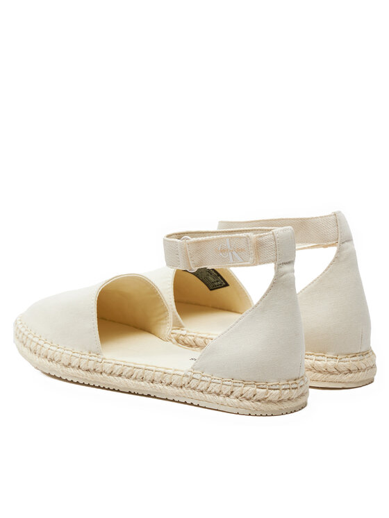 Calvin Klein Jeans Calvin Klein Jeans Espadrilky Ankle Espadrille Btw YW0YW01027 Écru