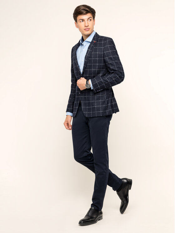 Giacca da abito 2002-00 Blu scuro Slim Fit