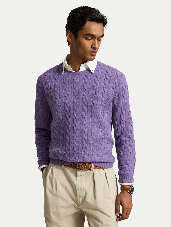 Polo Ralph Lauren Polo Ralph Lauren Megztinis 710876762502 Šviesiai violetinė Regular Fit