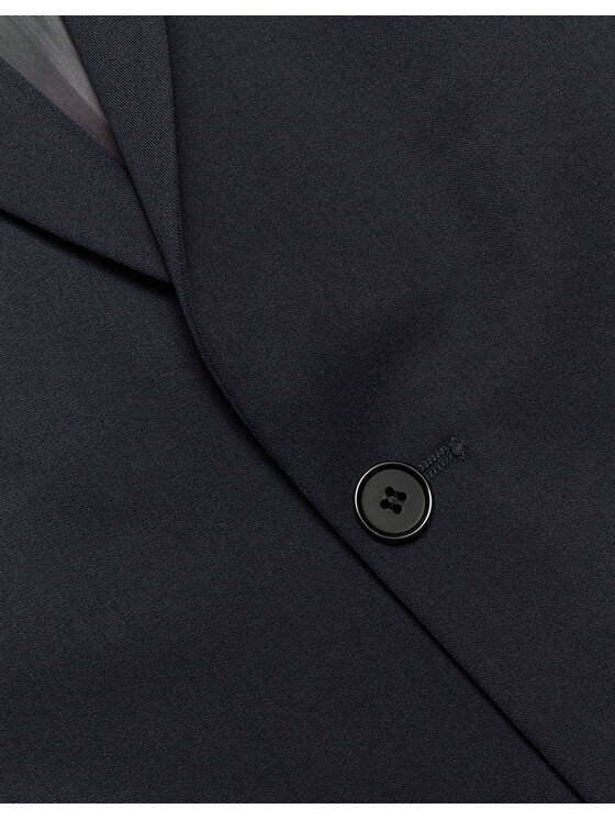 Borgio Borgio Garnitur turro Granatowy Super Slim Fit